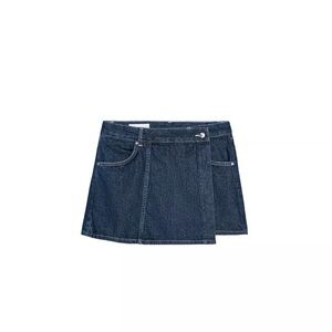 Zara Dark Blue Denim Skort